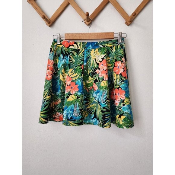 Sans Souci hawaiian tropical skater skirt swim cover up M beach vacation - Picture 4 of 5